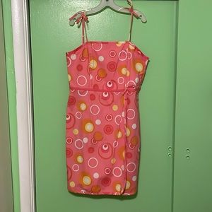 Barbie 60s themed Large dress Tie Sleeve